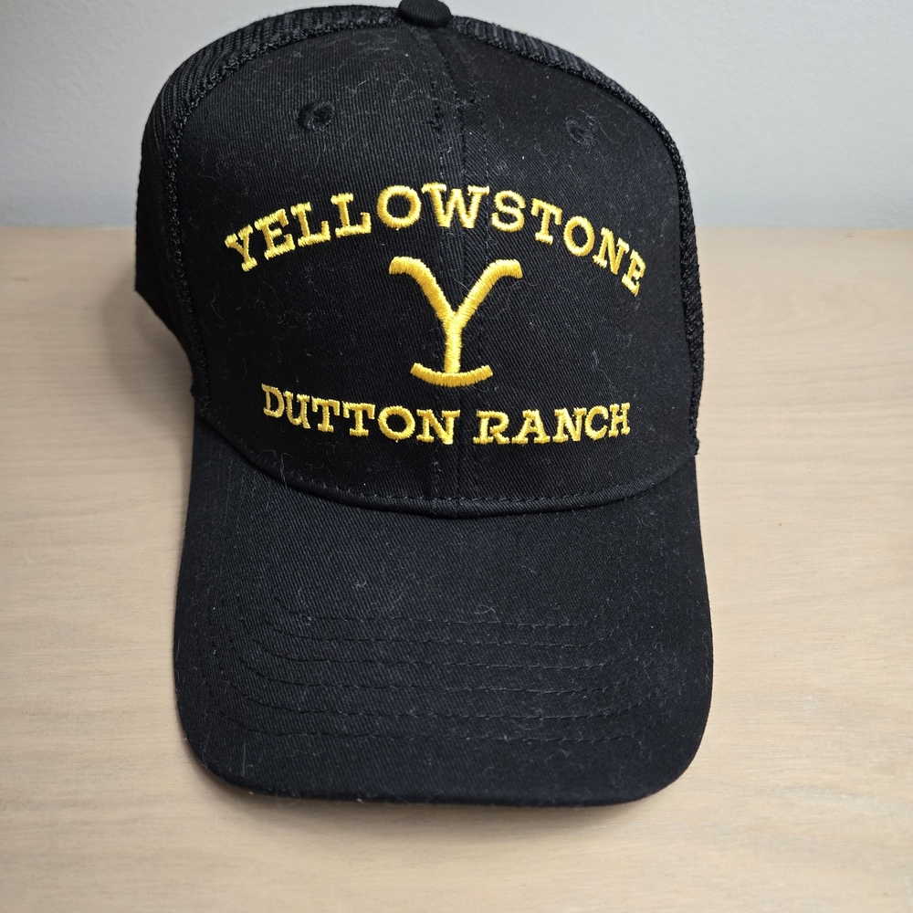 Yellowstone Trucker Hat Men Dutton Ranch Black Snap Back Baseball Cap Paramount